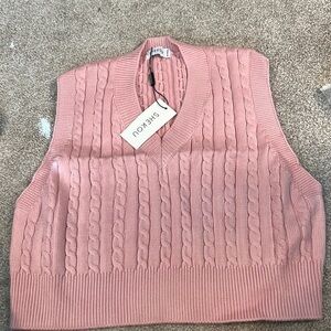 Shekou pink sweater vest size 2XS  new